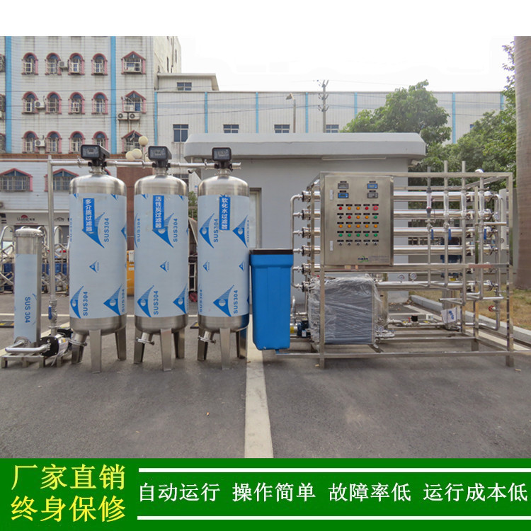 供应2T/H去离子水处理设备锂电池生产用edi去离子水机双级反渗透