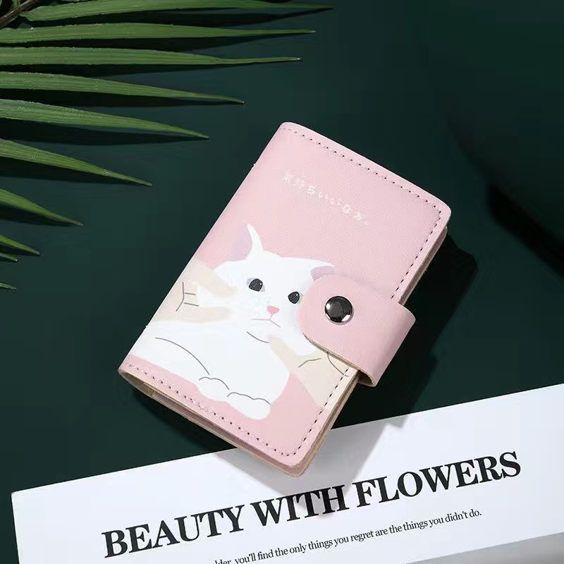 Bolsa de tarjetas para mujeres compacta multi-tarjeta de gran capacidad licencia de conducir licencia de conducir personalidad encantadora bolsa de cambio bolsa al por mayor