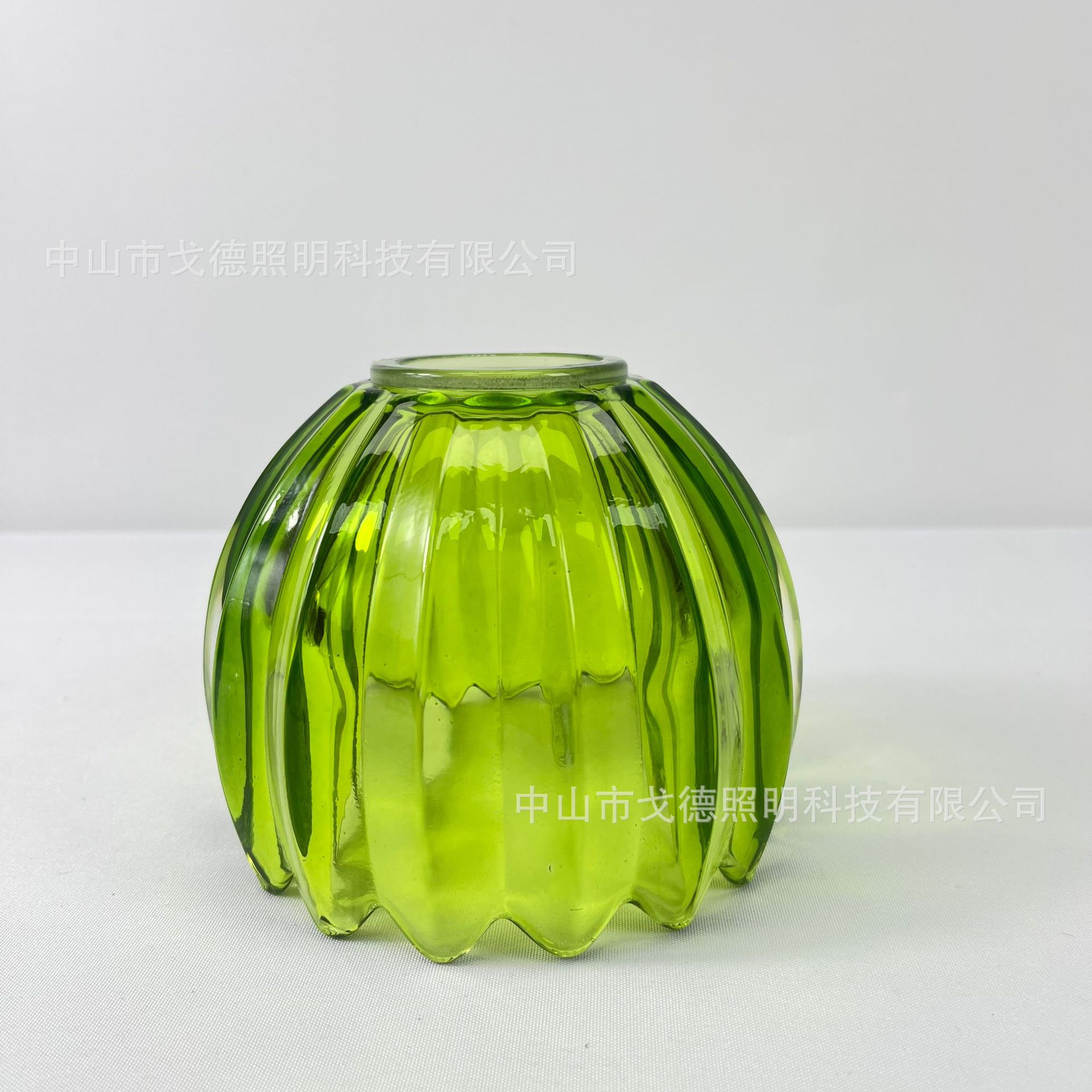 독립적인 종이상자 내 폼 포장 그린 튤립 조명갓 (D11*H11cm)