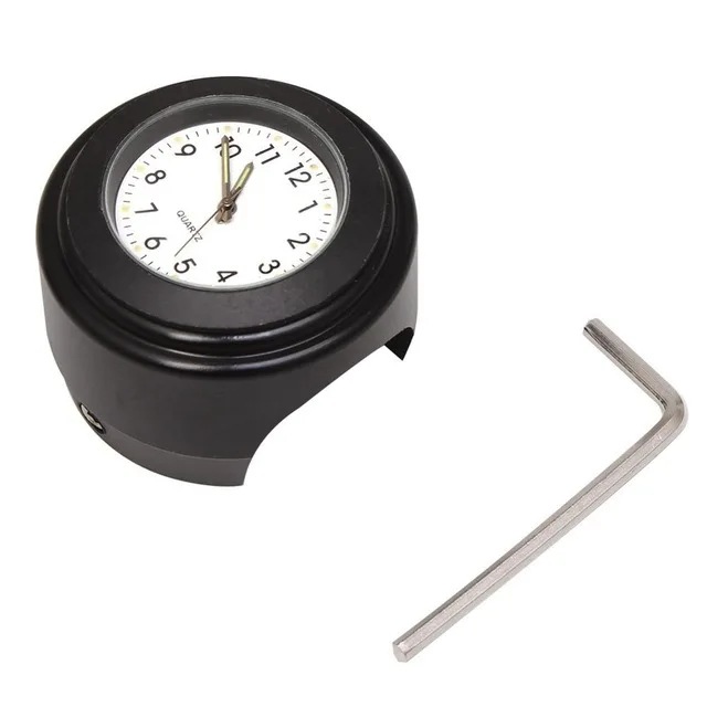 Motorcycle Dustproof Quartz Clock Aluminum Alloy Handlebar Motorcycle Luminous Timetable Universal Car Clock Handlebar Watch