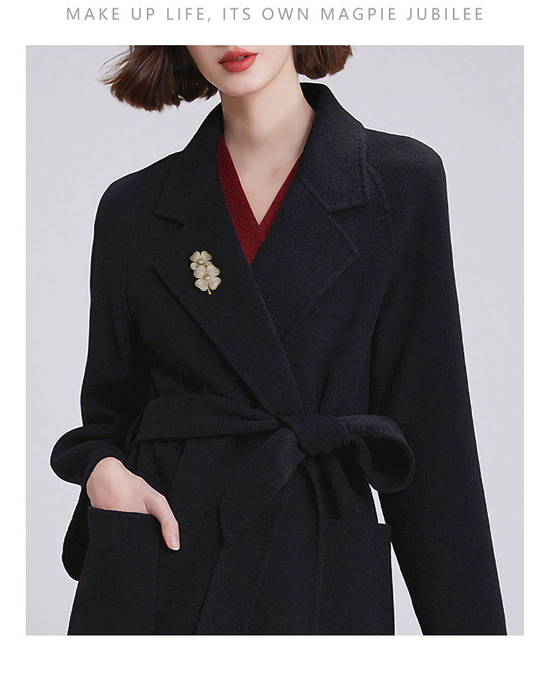 法式复古幸运草胸针小众时尚百搭四叶草胸花新品网红潮