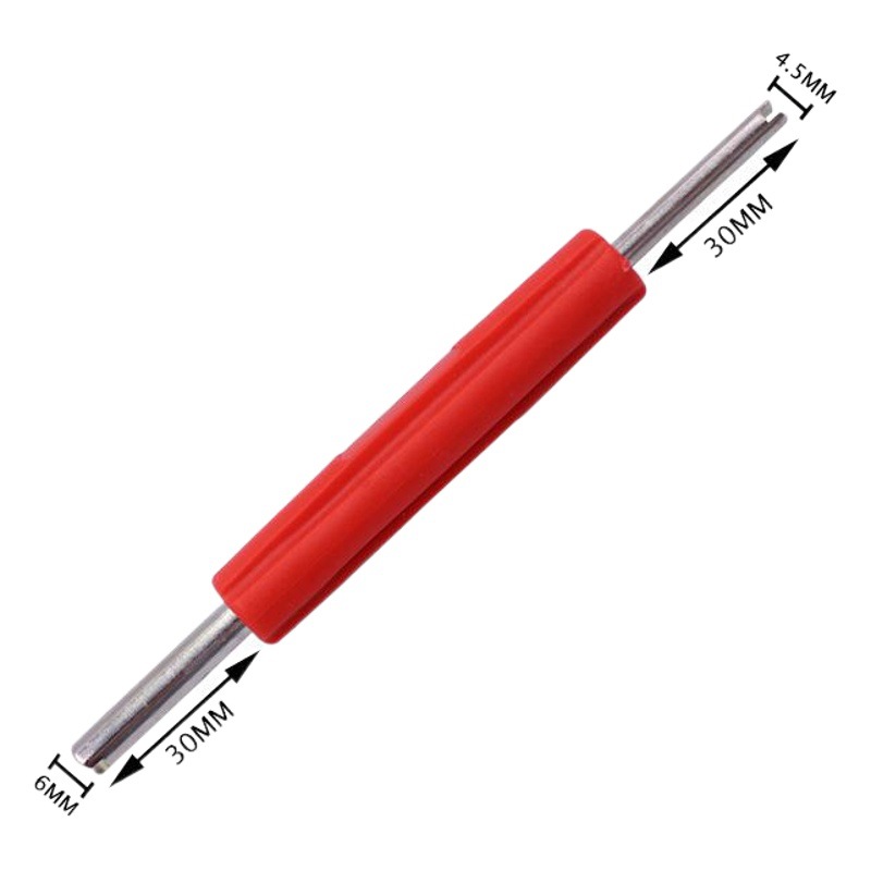 Llave de núcleo de válvula llave coche aire acondicionado boquilla de neumático interruptor de doble propósito herramienta desmontaje y reparación aguja de deflación