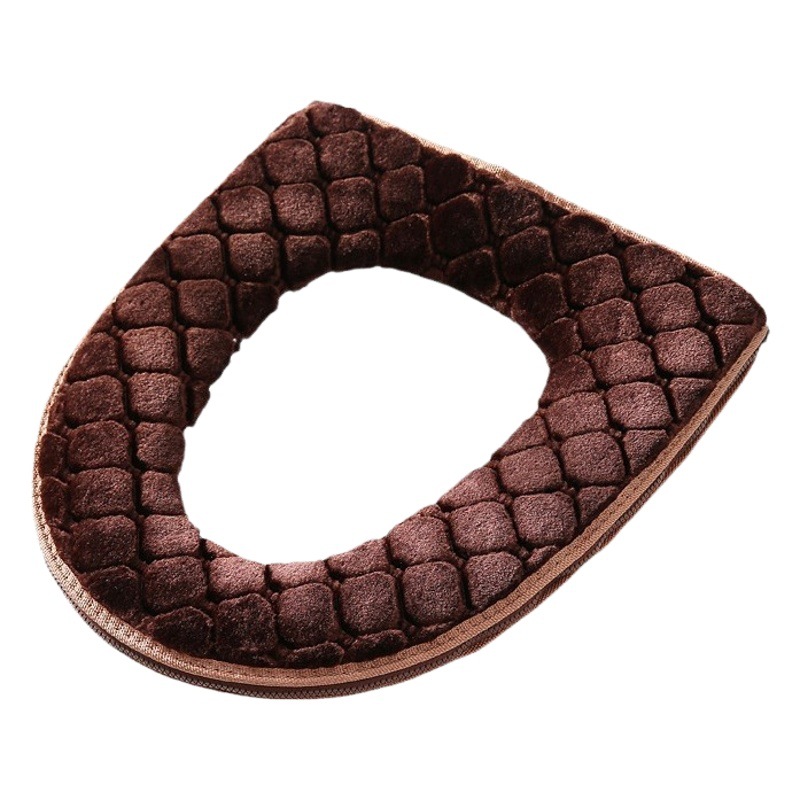 Fábrica al por mayor de lana larga suave engrosada estera del inodoro cremallera caliente Universal cubierta Del Inodoro cuatro estaciones Universal