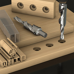 Woodworking countersink drill bit high-speed steel step drill bit two-step mother and son drill screw pilot countersink drill