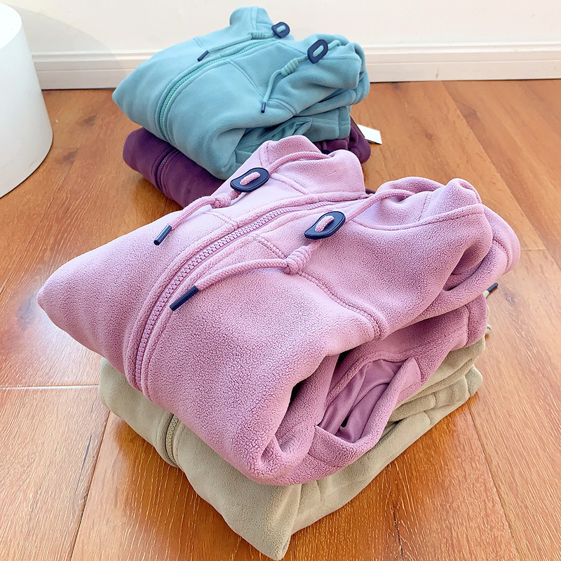 Double-Sided Polar Fleece to Keep Out the Cold and Warm Factory Order Winter Women's Hooded Couple Jacket Double-Sided Polar Fleece to Keep Out the Cold and Warm Factory Order Winter Women's Hooded Couple Jacket