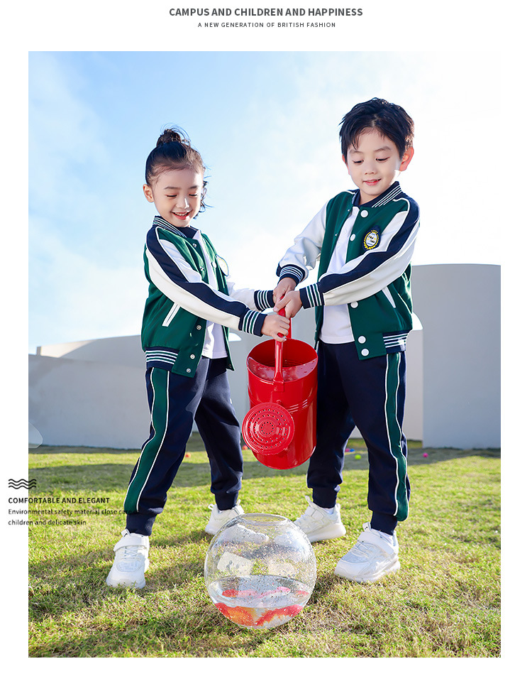 新款    幼儿园老师园服英伦风儿童班服学院风小学生校服套装 111详情19