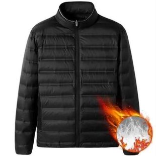 Anti-season fat man light down cotton-padded jacket men's ultra-thin lightweight thin plus fat plus large size fat man new