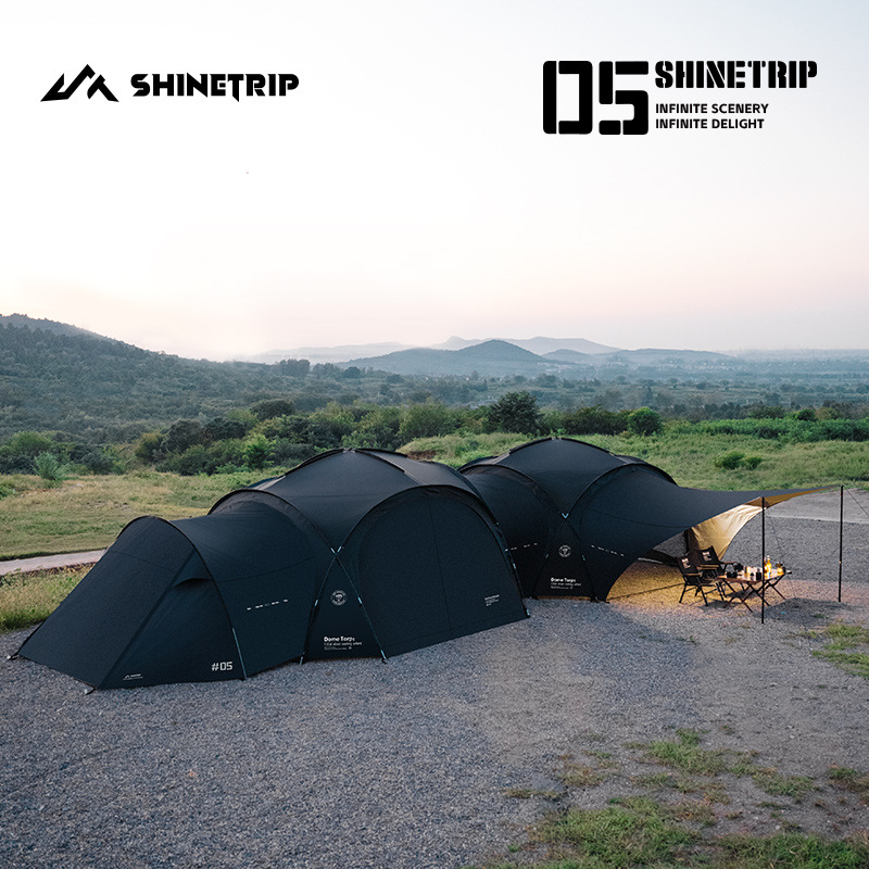 Shanqu Outdoor 05 Series Round Dome Canopy Multi-Person Waterproof Sunscreen Camping Extra Large Cloth Net Dome Set