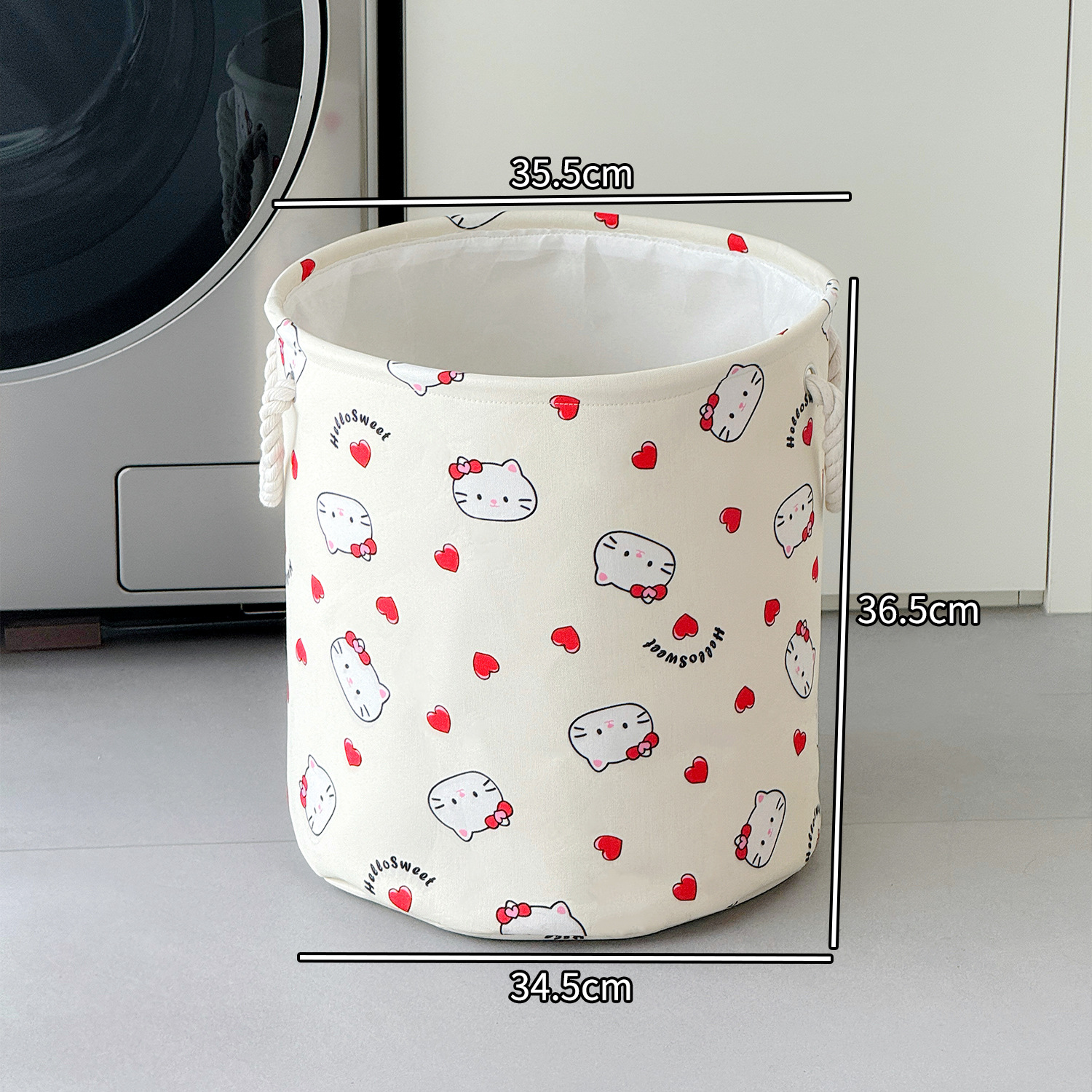 Cesta de ropa sucia plegable doméstica para gatos, cesta de almacenamiento de ropa sucia, baño impermeable, gran capacidad de cesta de ropa sucia