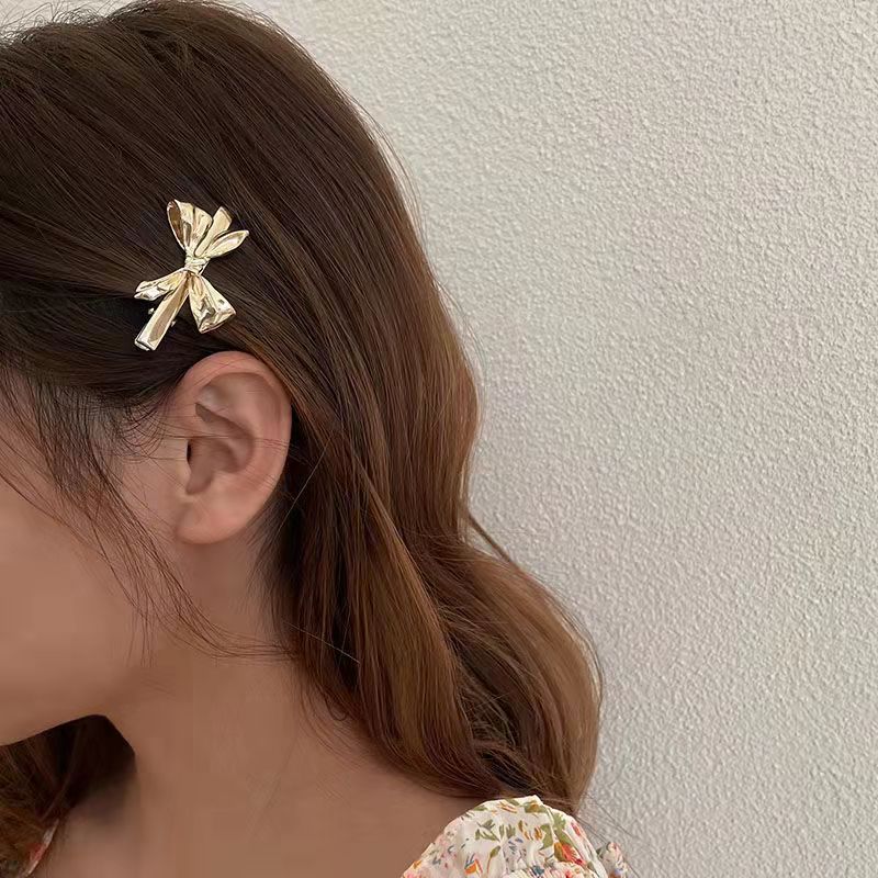 Fashion Alloy Barrettes Bow Hairpin Hair Accessories  Simple display picture 1