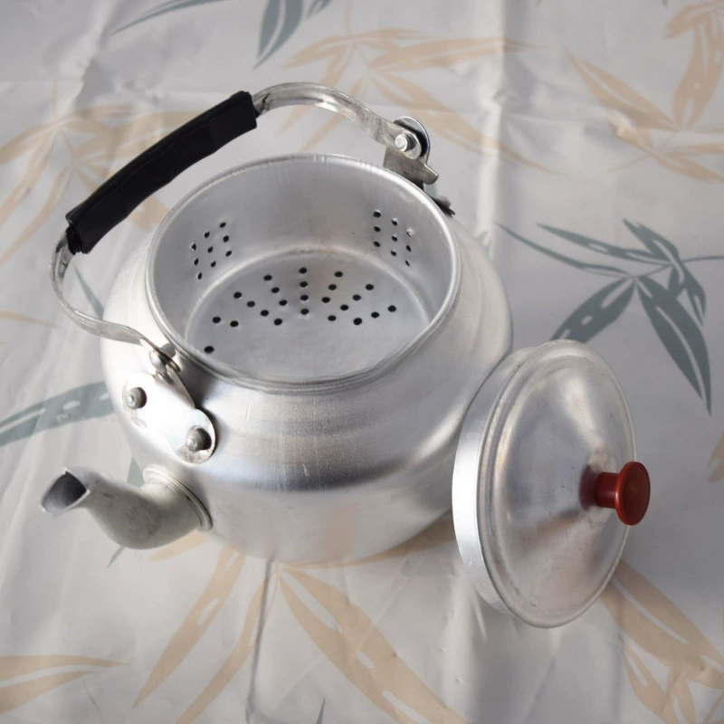 Старомодный алюминиевый чайник, чайник, чайник, бытовой уличный маленький чайник, маленький чайник с фильтром, новый продукт для ресторанов
