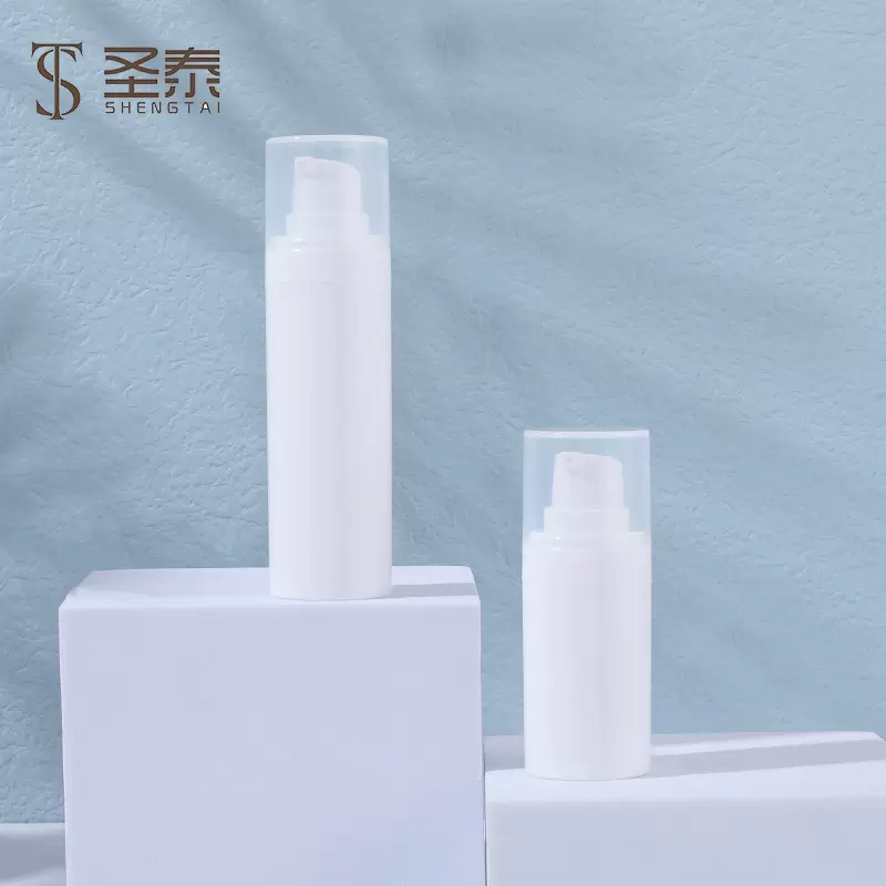 15/30/50ml白色卡扣乳液瓶 化妆品包材 批发按压式PP尖头分装瓶
