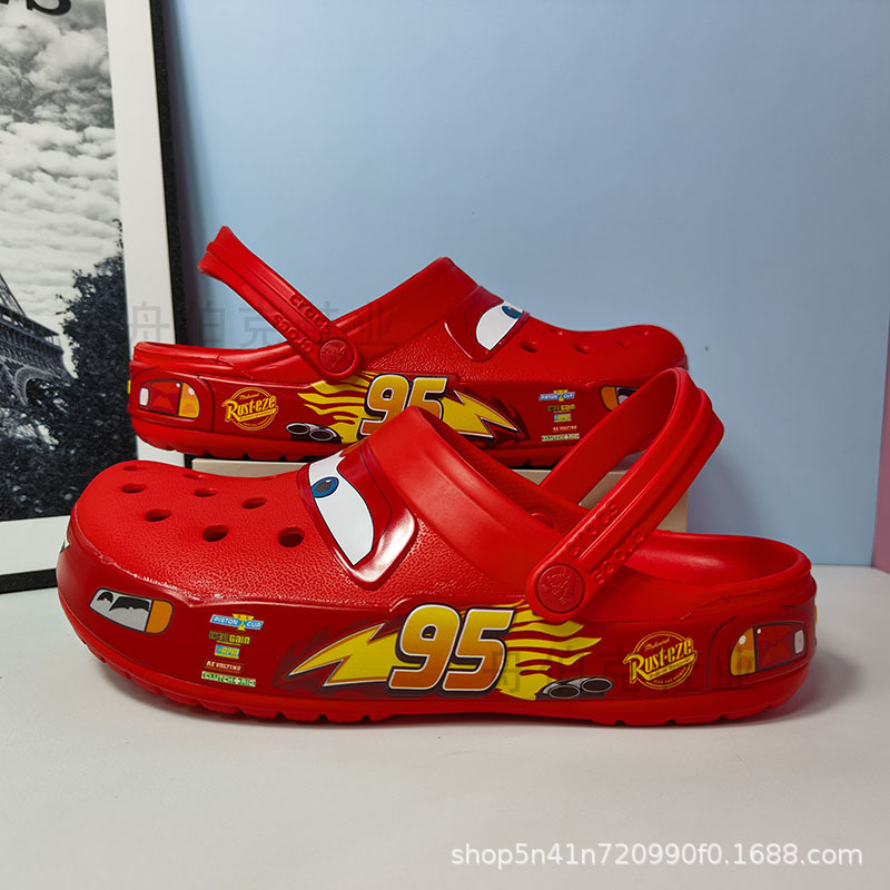 Mcqueen 95 Car-Themed Clogs Unisex Outdoor Non-Slip Breathable Couple's Closed-Toe Beach Sandals Mcqueen 95 Car-Themed Clogs Unisex Outdoor Non-Slip Breathable Couple's Closed-Toe Beach Sandals