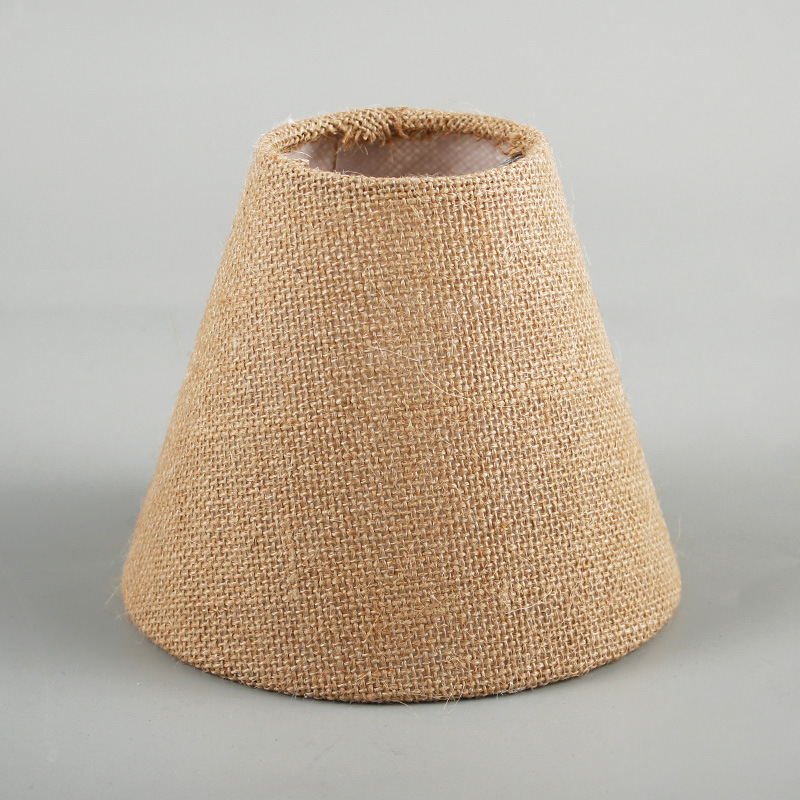 Pantalla de lámpara redonda cónica, carcasa de lámpara plana de lino, lámpara de cabecera, lámpara de pie, accesorios de decoración de lámpara de pared, carcasa de pantalla de lámpara de escritorio