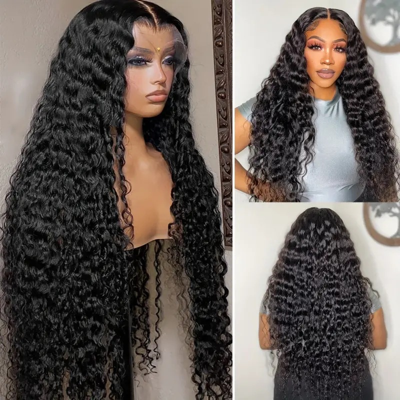 European American Fashion Front Lace Fluffy Natural Small Curl Wig Synthetic Hair Body Wave Clip-in Average Size Long Short Medium Length_voghion.com