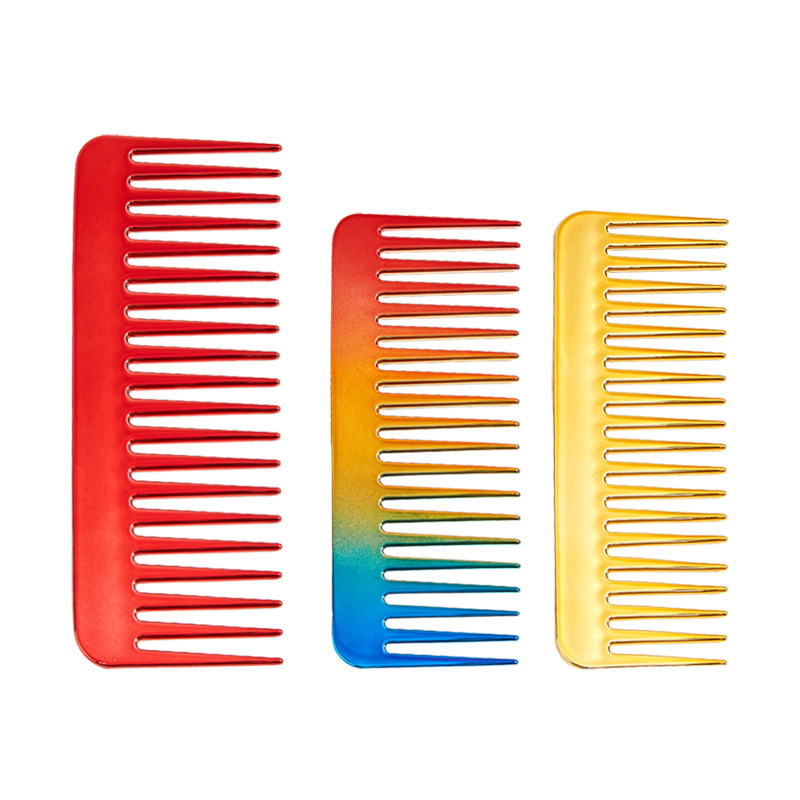 Amazon explosion colorful shape large tooth comb