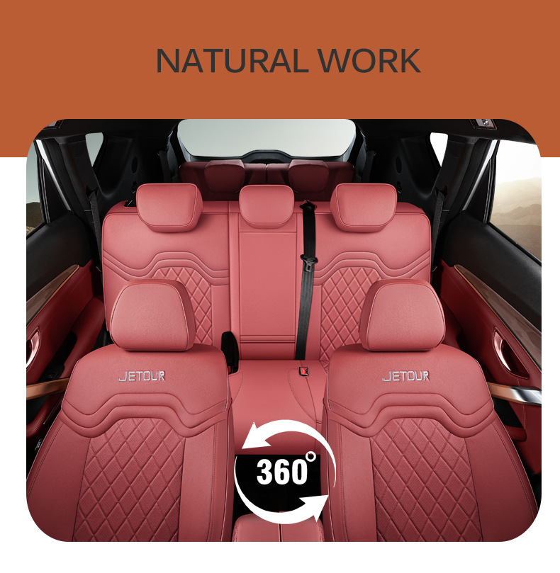 23-25 Models of Volkswagen Jetour X70Plus Special Car Seat Covers, Seven-Seater, Suitable for All Seasons, Full Leather Seat Covers