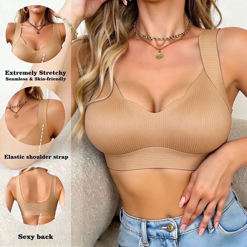 Amazon Cross-Border European and American Seamless Anti-Gravity Underwear for Women, Push-Up and Anti-Sagging Bra, No Wire Bra, Summer Amazon Cross-Border European and American Seamless Anti-Gravity Underwear for Women, Push-Up and Anti-Sagging Bra, No Wire Bra, Summer