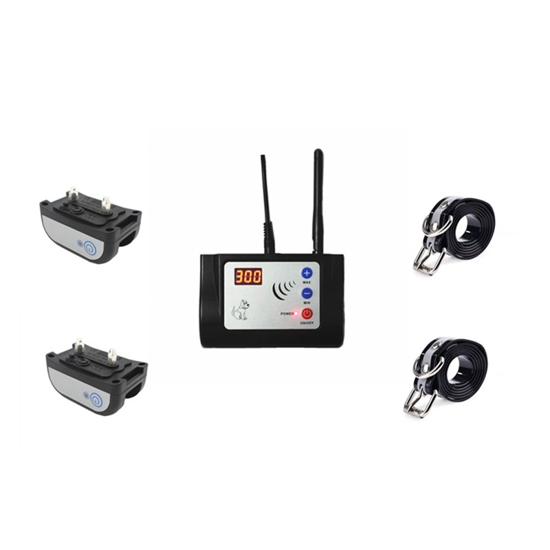 Устройство для дрессировки собак 882: беспроводной ошейник-антилай с LED-дисплеем, перезаряжаемый, умный электронный забор, защитный барьер для питомцев