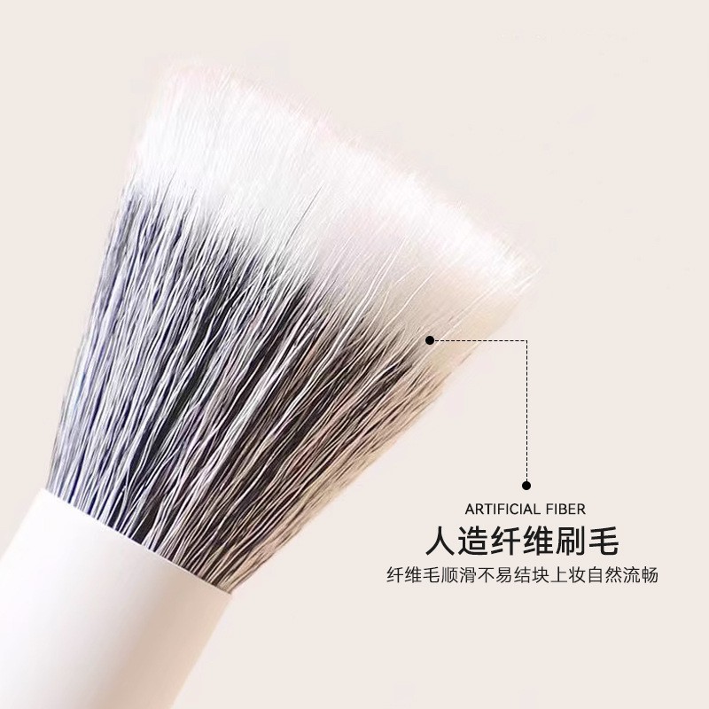 Porcelana de punto blanco gran nube cepillo rojo pincel de tinta de pelo suave polvo pincel de miel pincel de maquillaje fabricante de herramientas de maquillaje
