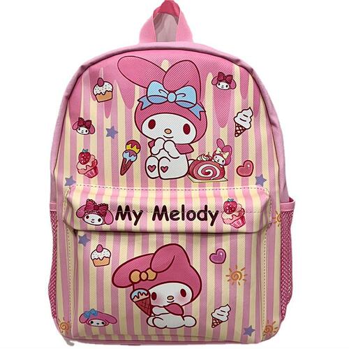 Cartoon Kurumi Xiaobai PC Gemini Boys and Girls Backpack PU Double Compartment Travel Bag Student School Bag Large Size