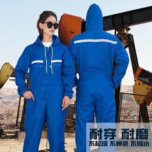 One-piece workwear for men and women—mechanic & auto repair all-in-one suit, also ideal for farming; includes spray-painting attire and safety workwear, suitable for all four seasons.