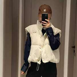 各种款式马甲价格便宜加厚连帽背心短款立领无袖潮