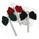 [Peach Tea] New Year's Red Plush Bow Tassel Women's Hairpin Autumn and Winter High-End Headwear on the Back of the Head