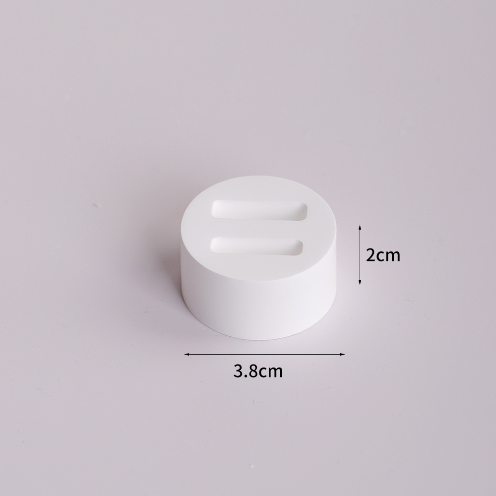 Soporte de anillos blanco de yeso para joyería y fotografía image 12