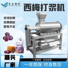 大型西梅汁加工设备商用乌梅原浆单道打浆机西洋梅去皮去核设备