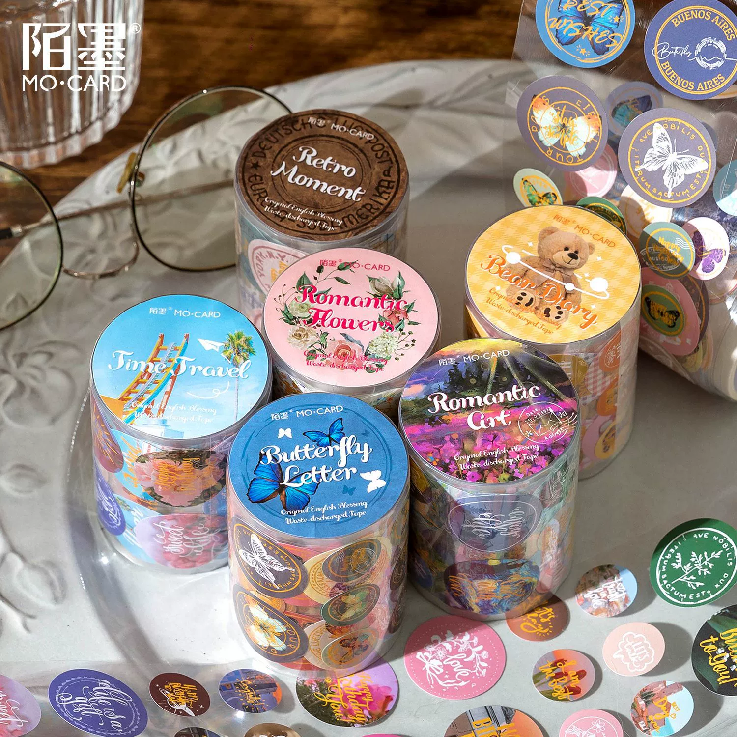 Mo Mo English Благословение Ленты для снятия отходов Время для вас