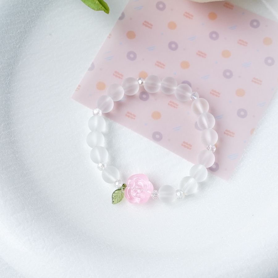Simple Style Flower Alloy Beaded Bracelets