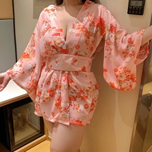 大码情趣内衣日本和服日系浴袍可爱浴衣睡袍性感睡衣女夏季睡裙