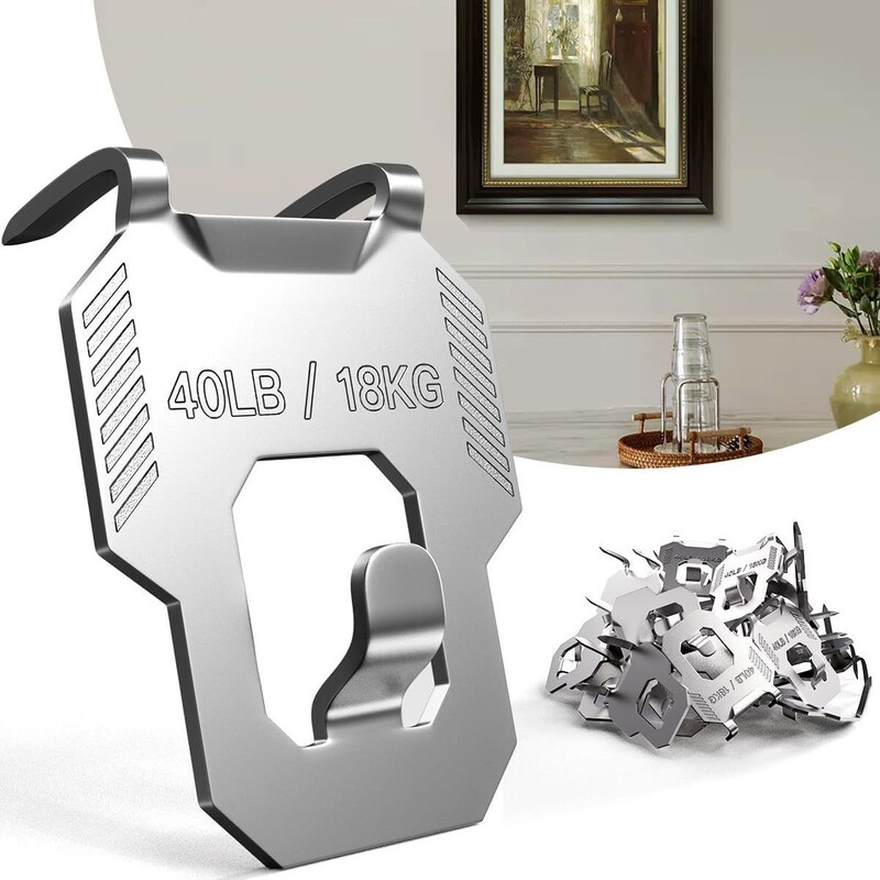 20Pcs Claw Drywall Picture Hooks: Wall Hanging Hooks Picture Mirror Photo Poster Kit