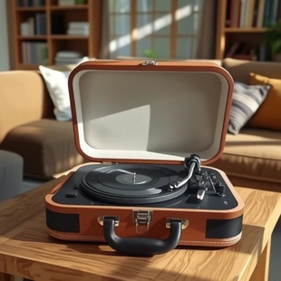 European-Style Portable Vinyl Record Gramophone Lp Retro Custom Wireless Bluetooth Connection Audio Living Room Ornaments