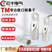 TM系列窄边紫铜接线端子窥口观察欧式线耳小头铜鼻子断路器专用