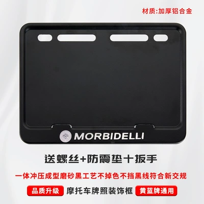 Black License Plate Holder Thickened – Nömrə qabı - light-blue-kaiwei-includes-shockproof-cotton-screws-tools
