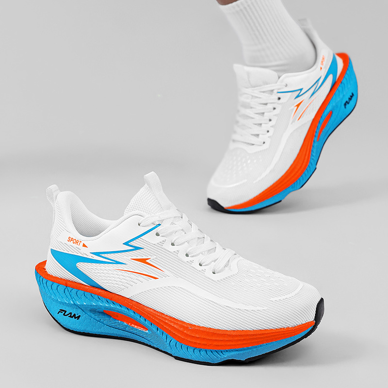 Nuevos zapatos de carreras transpirables para parejas elásticos de carbono zapatos deportivos de carreras de velocidad para hombres y mujeres zapatos de maratón profesionales para hombres image 14
