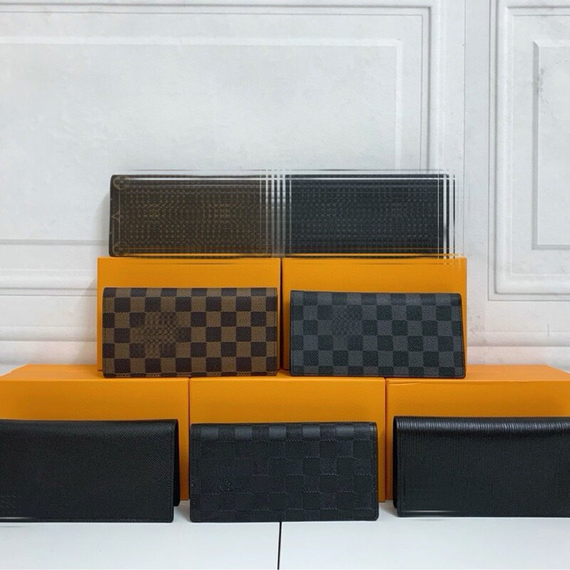 New Wallet Men's Genuine Leather Handbag Men's and Women's Bags Large Capacity Zipper Folding Multi-Card Slot Wallet Change