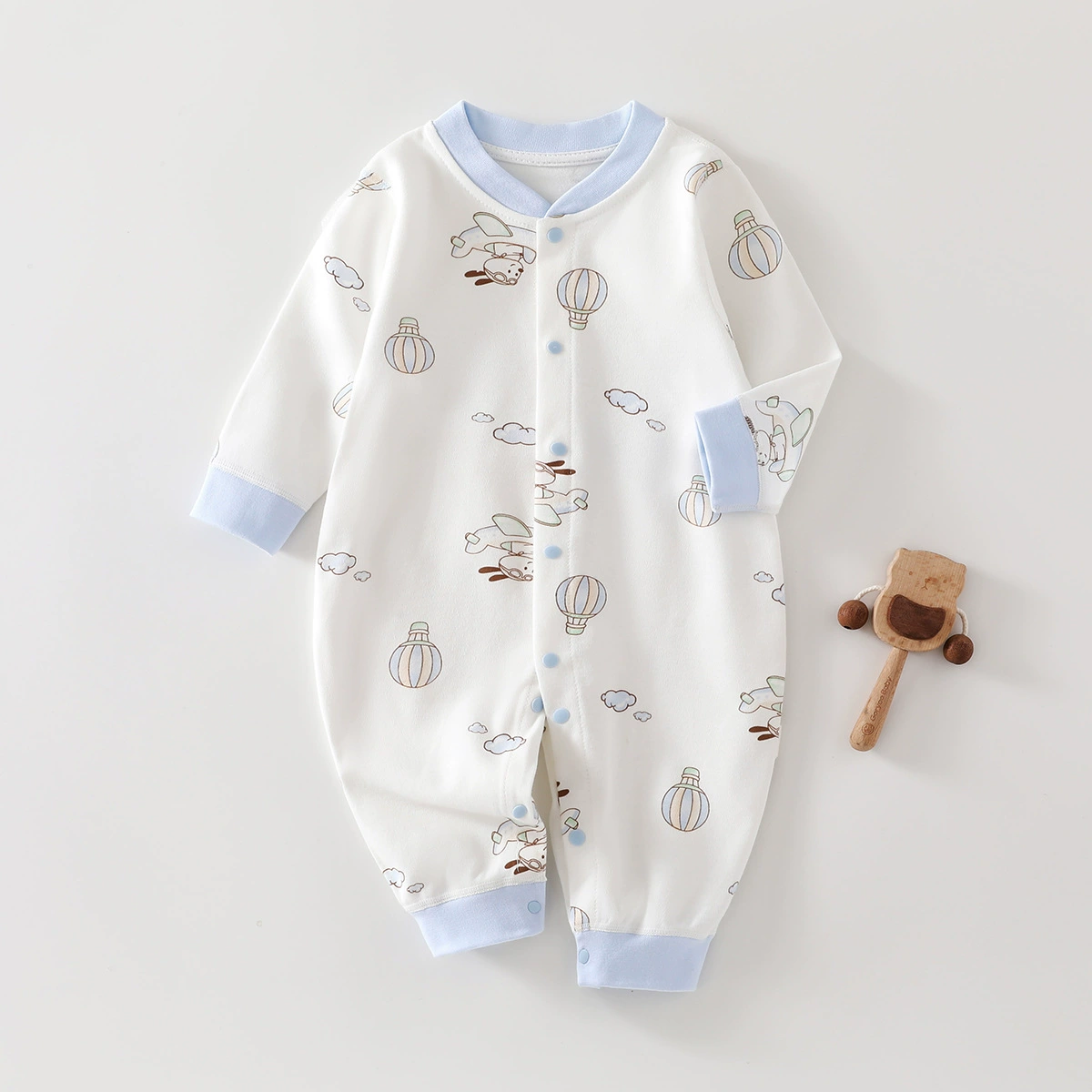 Коттонный боди для детей новорожденных, демисезонное термобелье, 0–12 месяцев