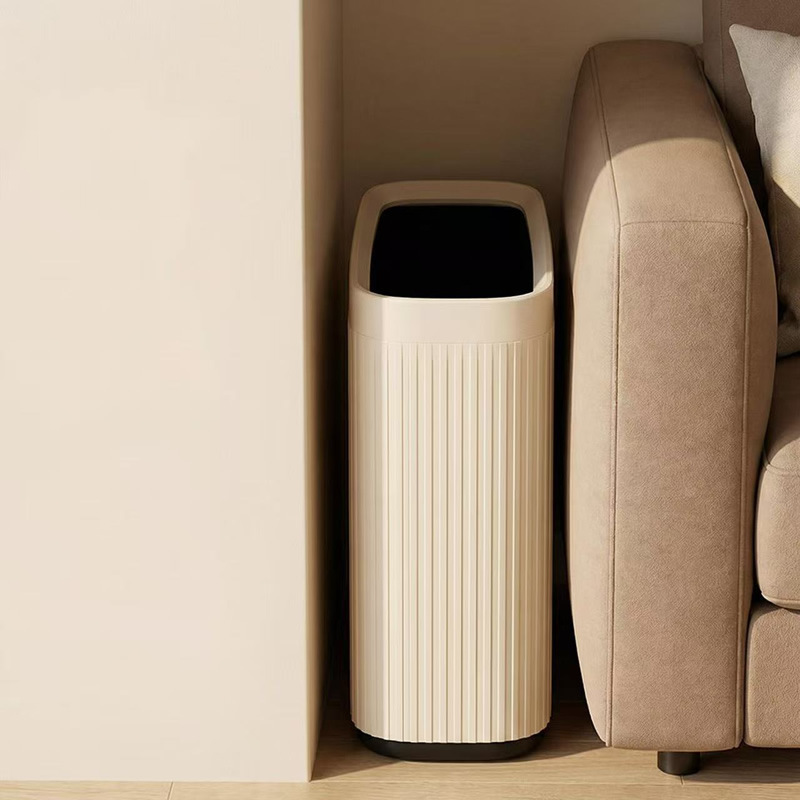 Aodo Luxury-Style Lidless Trash Can for Home Use in Living Room and Bathroom, 8L Rectangular Narrow Gap Design, Suitable for Hotel Bathrooms and Toilets Aodo Luxury-Style Lidless Trash Can for Home Use in Living Room and Bathroom, 8L Rectangular Narrow Gap Design, Suitable for Hotel Bathrooms and Toilets