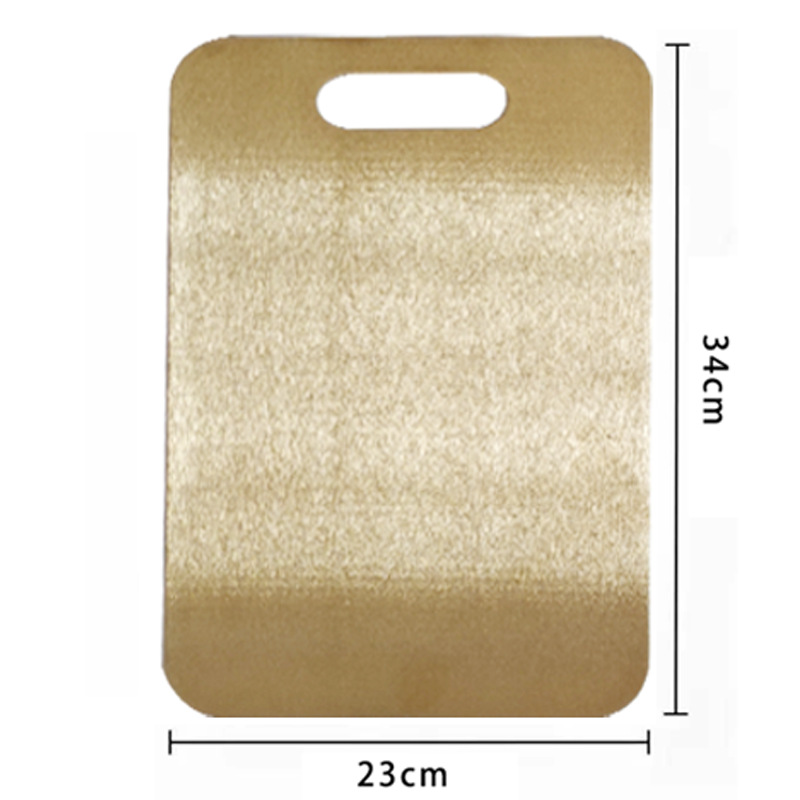 Cross-border 304 tablero de acero inoxidable antideslizante grueso tablero de corte de verduras tablero de corte doméstico tablero de corte de escritorio grande tablero de corte