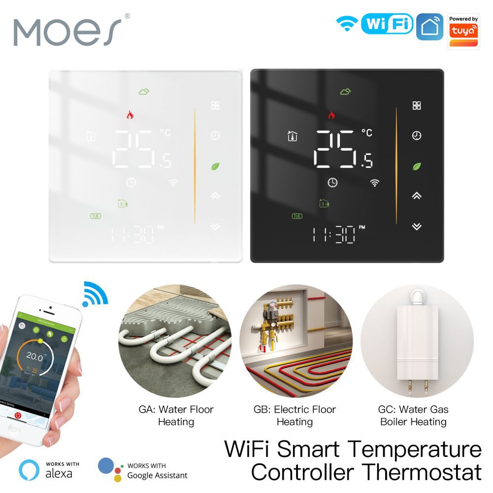 WiFi Tuya smart home floor heating thermostat app timing programming indoor floor heating constant temperature smart switch