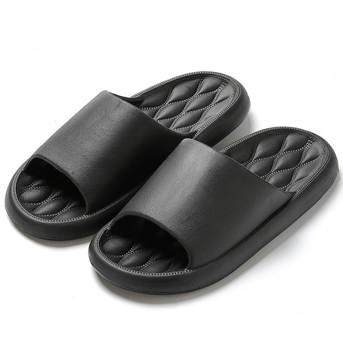 Slippers Women's summer indoor massage for guests, soft bottom, home non-slip dormitory, bathroom couple's breathable slippers
