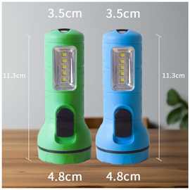 便携5号电池手电筒带灯寝室照明学习起夜家用超亮小手电学生持久