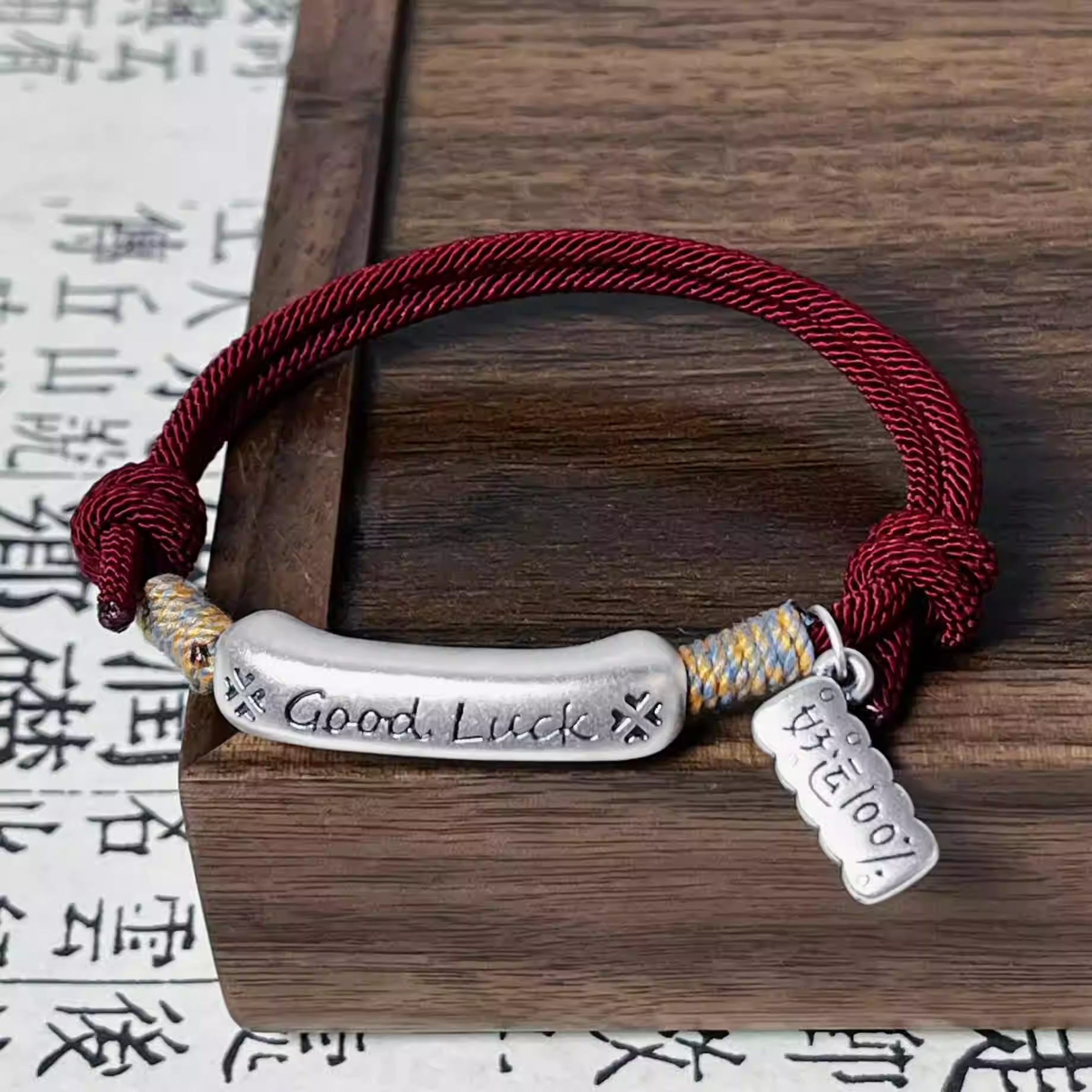 999 Pure Silver Goodluck Lucky Bell Bracelet Sterling Silver 100% Good Luck and Fortune Bracelet Versatile Style