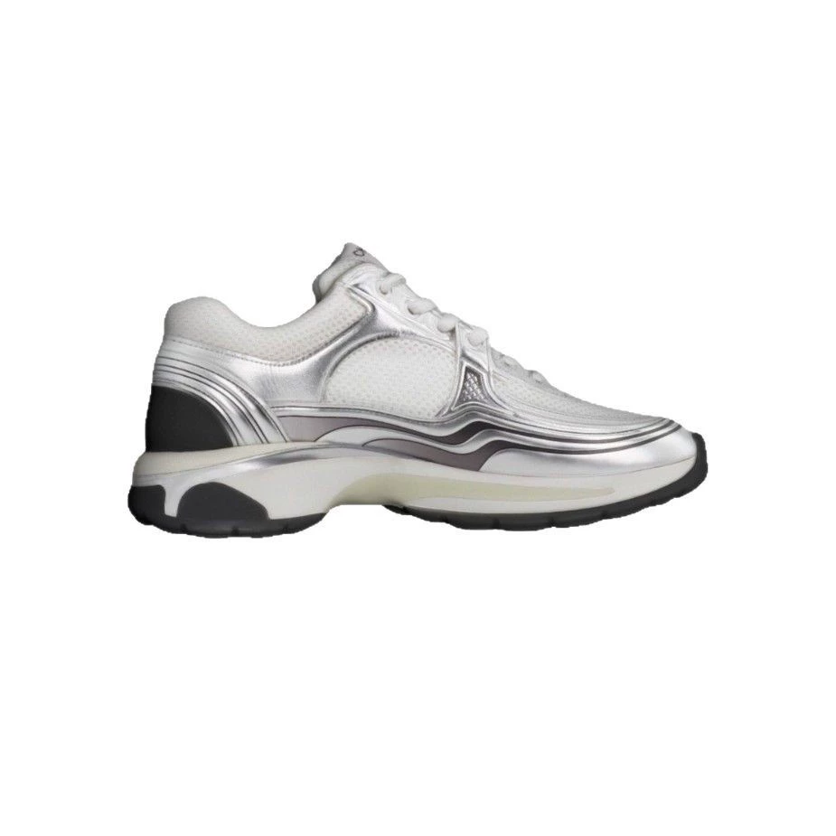 Высокий уровень кроссовок Silver Horn King, новые шнуры, толстая подошва, универсальные dad shoes, сетчатые кроссовки на шнуровке для женщин
