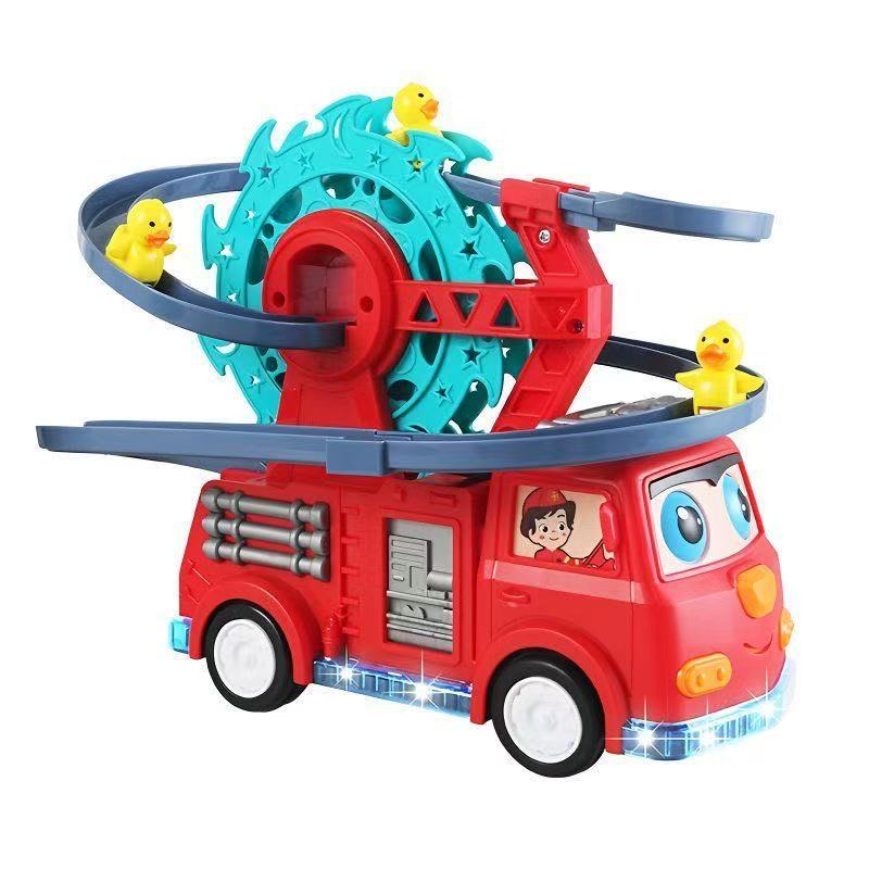 Pato amarillo rotativo rueda gigante deslizante coche de sonido y luz para niños coche de juguete eléctrico universal al por mayor