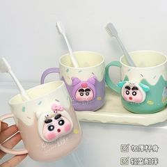可爱变装男孩卡通洗漱杯男女孩亲子漱口杯高颜值情侣牙缸家用