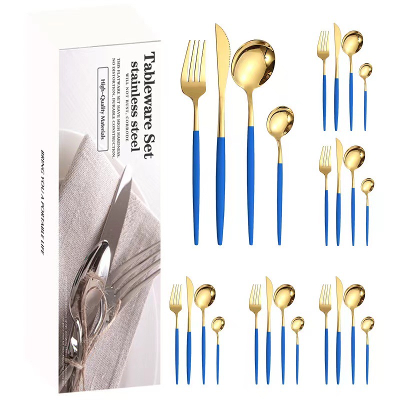 블루 골드 "치약 상자" 24pcs